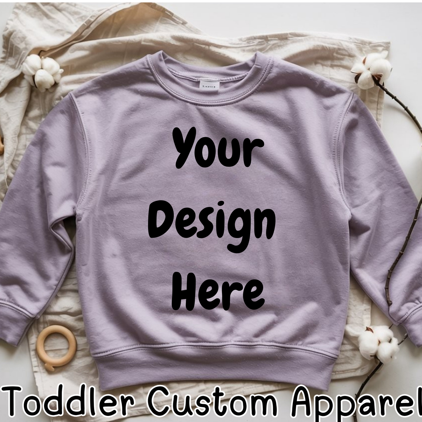 Toddler Custom Sweater or Tee: Choose any DTF design
