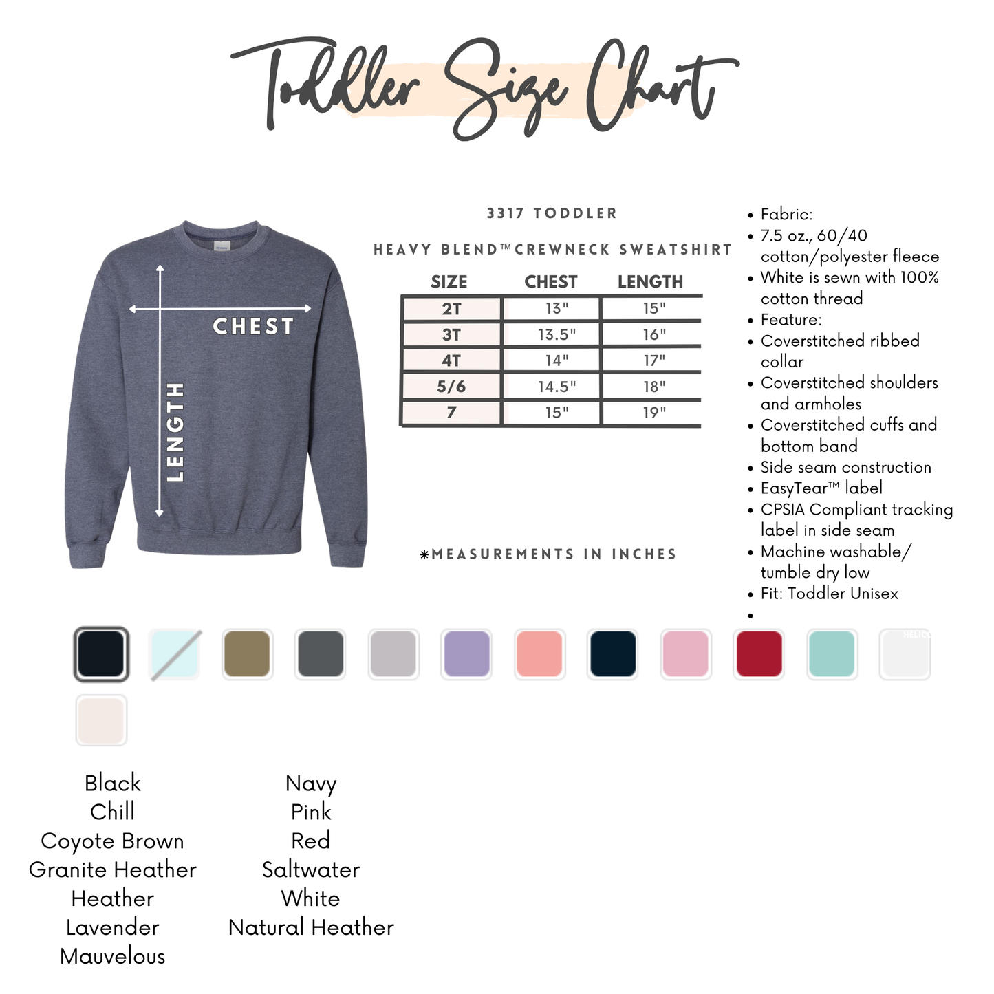 Toddler Custom Sweater or Tee: Choose any DTF design